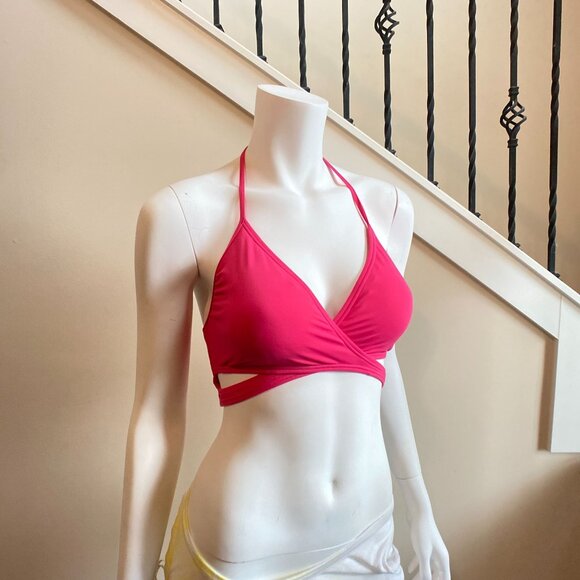 NWT Vince Camuto Women's Swim Top in Dragon Fruit, Size Large - Picture 8 of 14